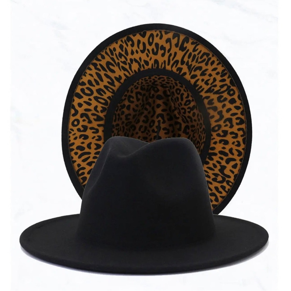 Black & Leopard Fedora🖤🐆